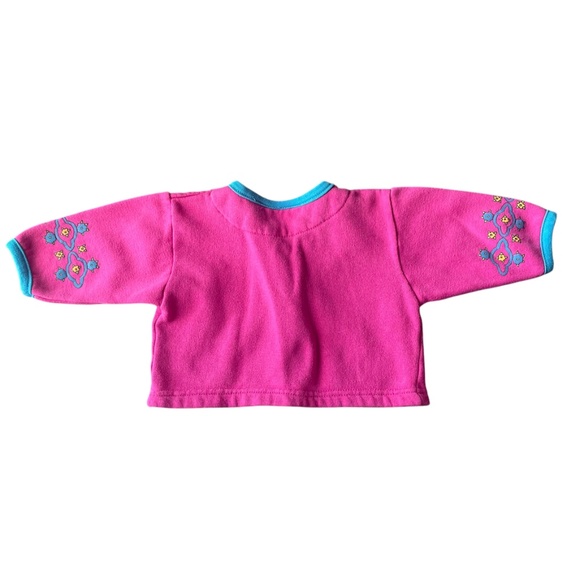 Vintage Trend Basics Baby Snap Cardigan Sweatshirt Retro Girls 12 Months - Picture 4 of 8